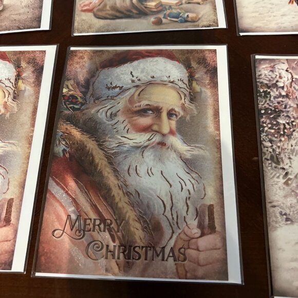 Vintage-Style Blank Christmas & Holiday Cards By Yesterdays Best  Set Of 18 - Picture 6 of 7